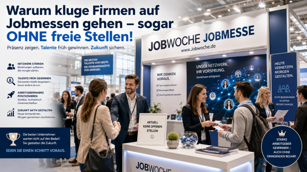 Kluge Firmen gehen auf Jobmessen – sogar OHNE freie Stellen!