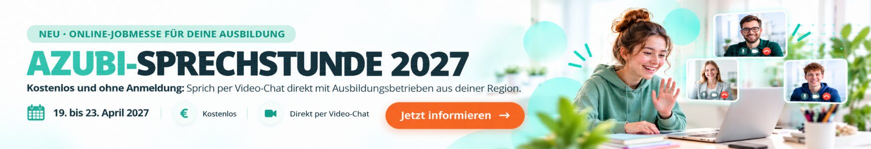 Anzeige: Azubi-Sprechstunde 2027