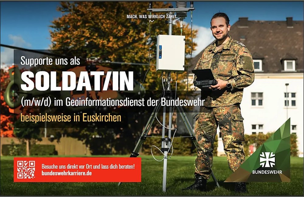 Soldat/in im Geoinformationsdienst – Bundeswehr