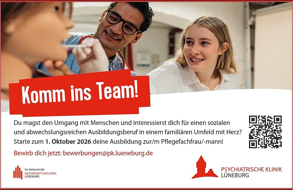 Ausbildung Pflegefachfrau/-mann – Psychiatrische Klinik Lüneburg