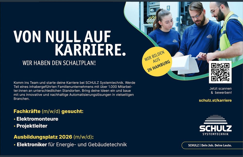 Elektromonteure und Projektleiter – SCHULZ Systemtechnik