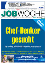 Titelseite der JOBWOCHE 001/2016